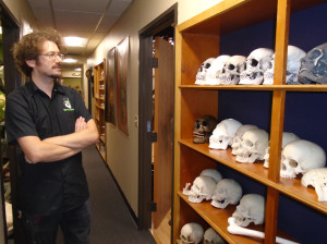 BJ and Skulls - Photo by Lisa Morton